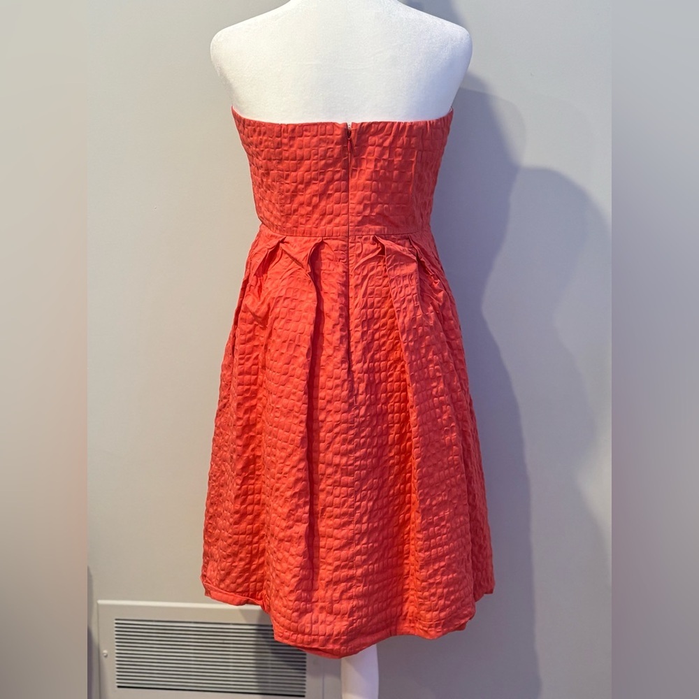J. Crew Strapless Coral Sundress - Picture 3 of 8